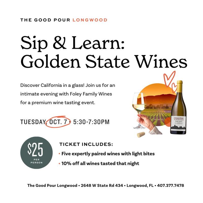 Sip and Learn: Golden State Wines • October 7