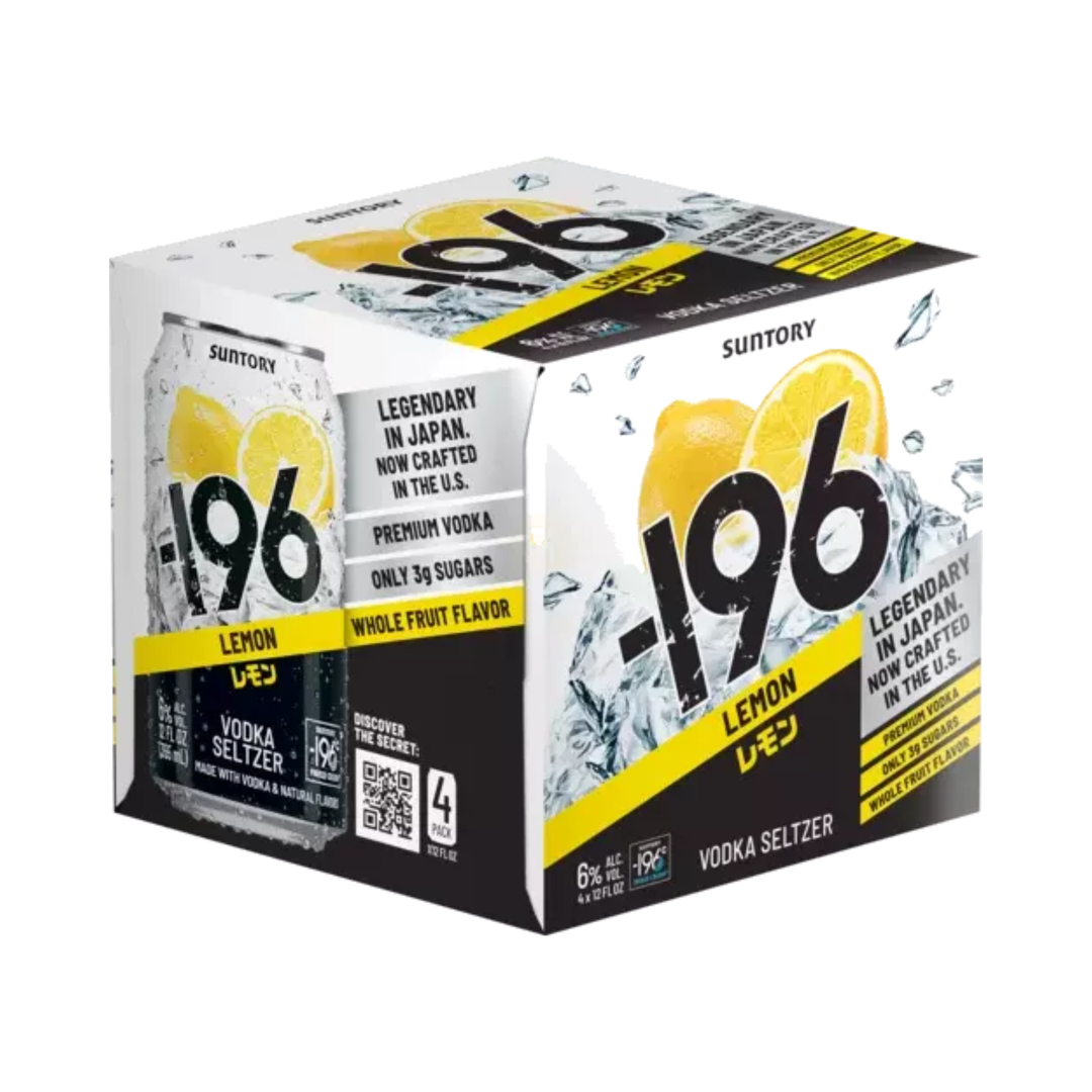 Suntory -196 Lemon Vodka Seltzer – The Good Pour Suntory -196 Lemon Vodka Seltzer – The Good Pour