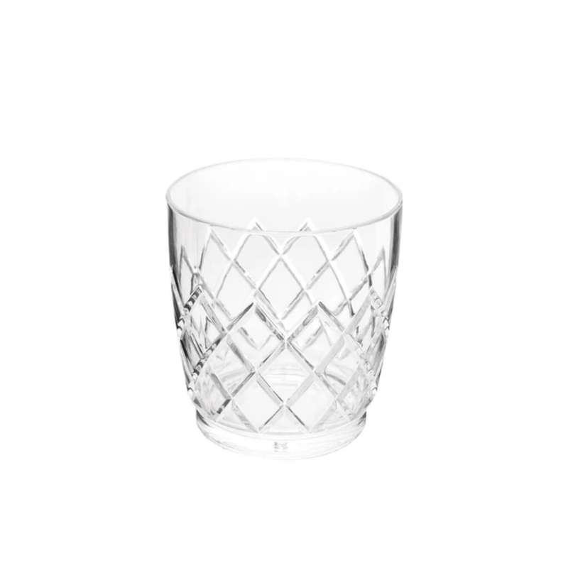Acrylic Yarai Stackable Double Rocks Glasses