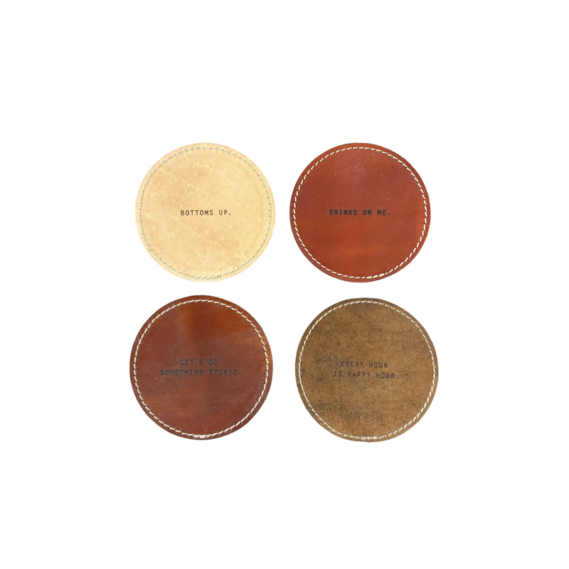 Assorted Leather Coasters