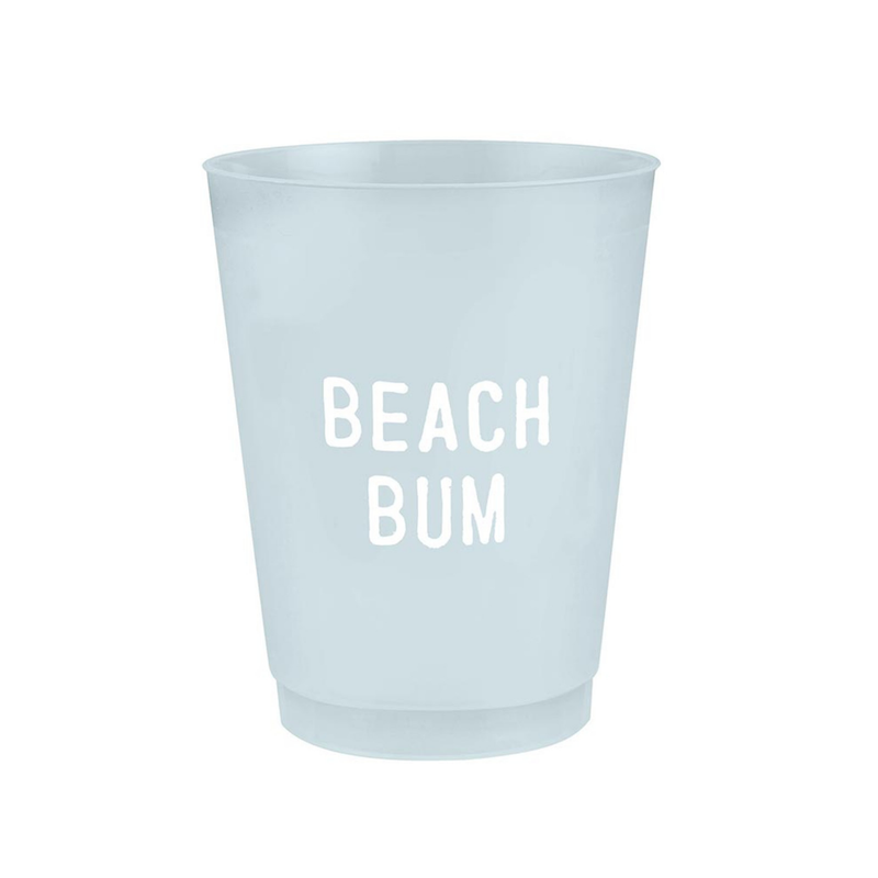 "Beach Bum" Frosted Cups