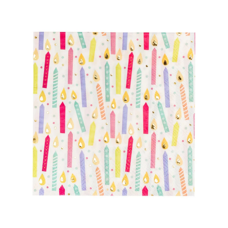 "Birthday Candle" Cocktail Napkins