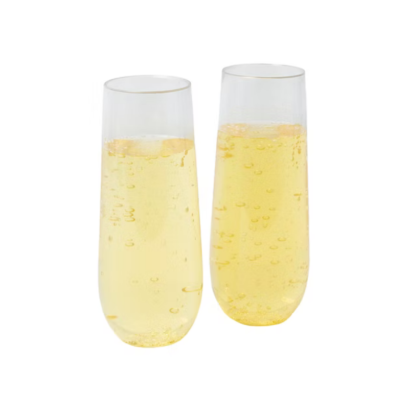 Blueoco Stemless Champagne Flutes (9oz)