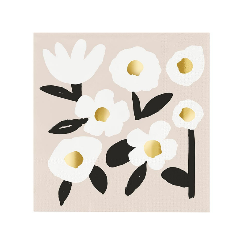 "Blush Flower" Cocktail Napkins