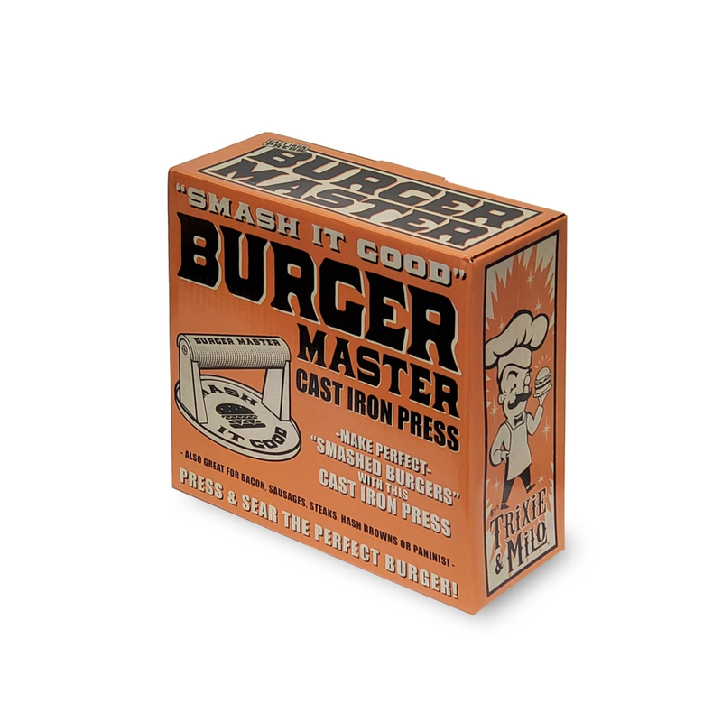 "Burger Master" Cast Iron Grill Press