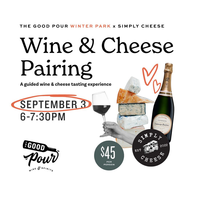 Premium Wine and Cheese Pairing • September 3