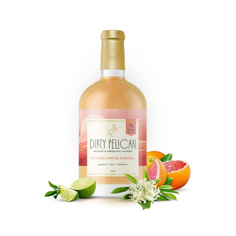 Dirty Pelican Elderflower Paloma Mocktail (Non-Alcoholic)