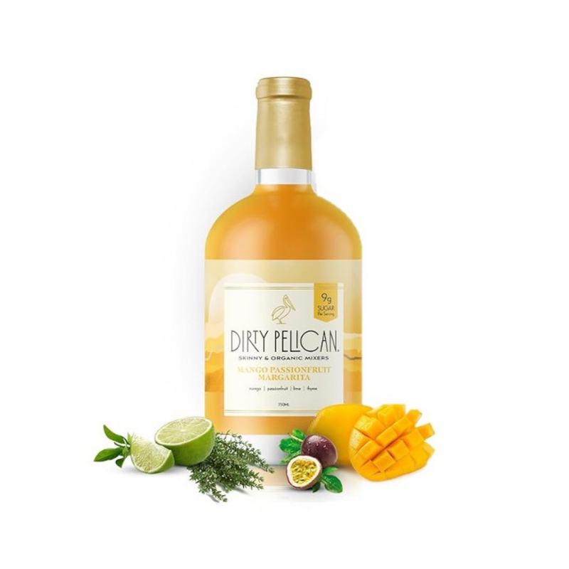 Dirty Pelican Mango Passionfruit Margarita Mocktail (Non-Alcoholic)