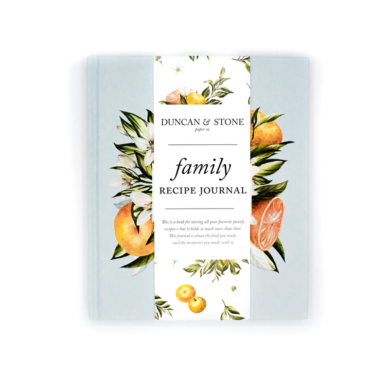 Family Recipe Book & Keepsake Journal