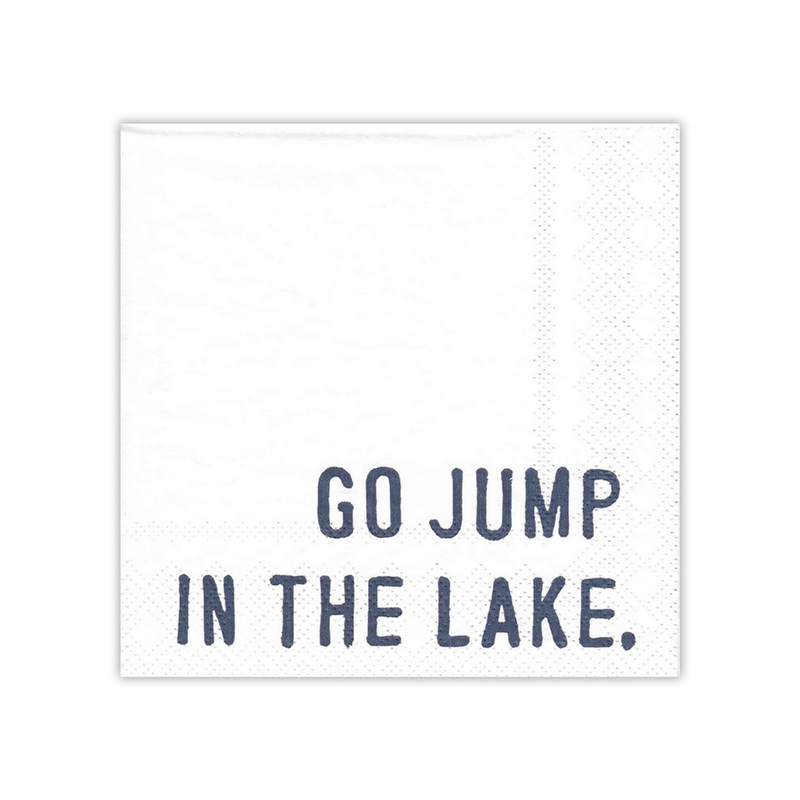 "Go Jump in the Lake" Cocktail Napkins