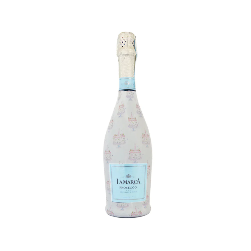 Grandmillenial Pastel Birthday Cakes Regular La Marca Bottle Wrap