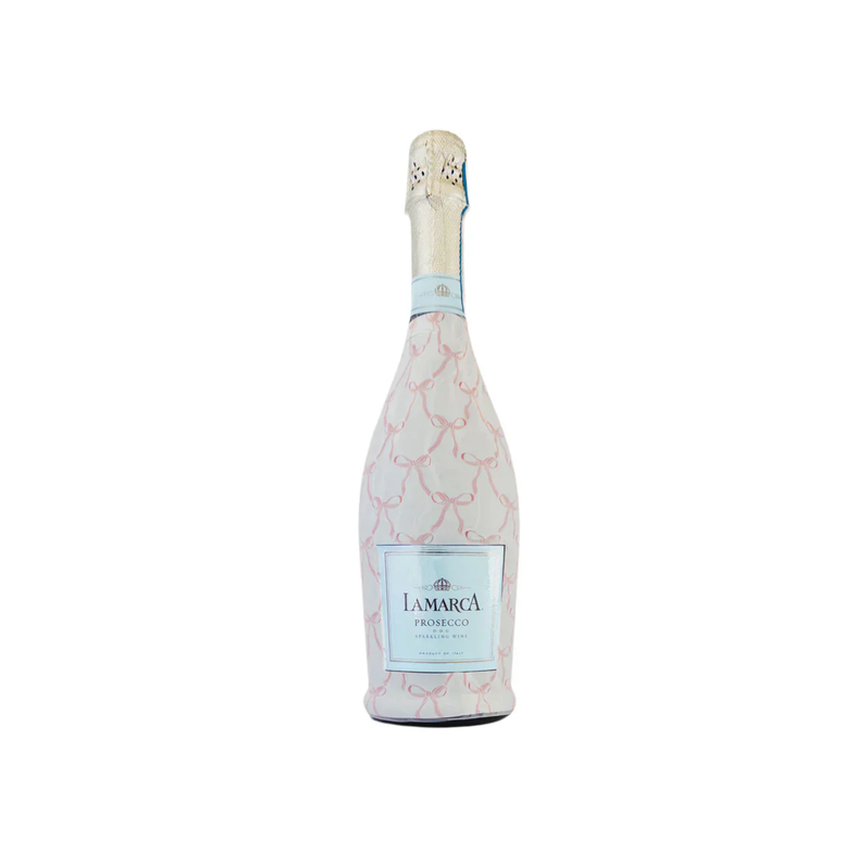 Grandmillenial Pink Bows Regular La Marca Bottle Wrap