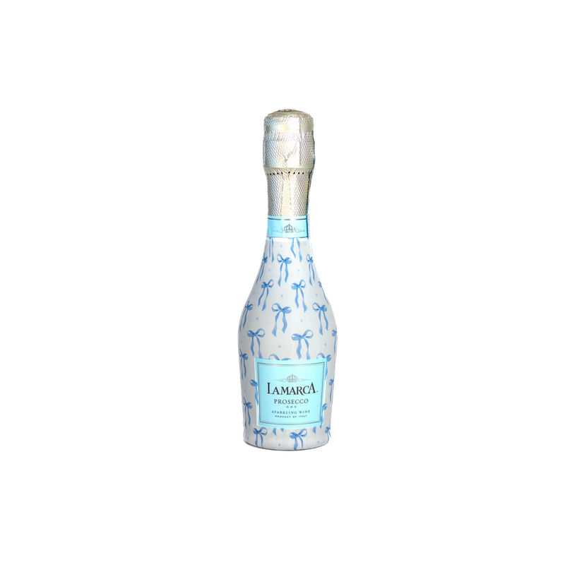 Blue Bows Mini La Marca Bottle Wraps