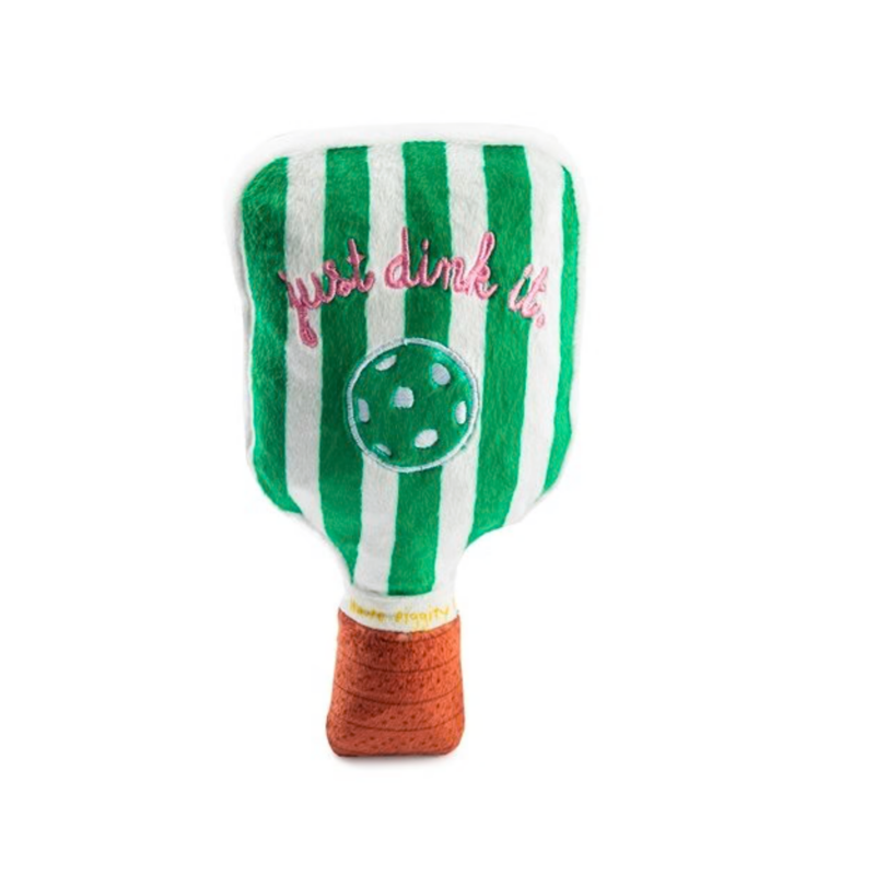 Green Stripe Pickleball Paddle Dog Toy
