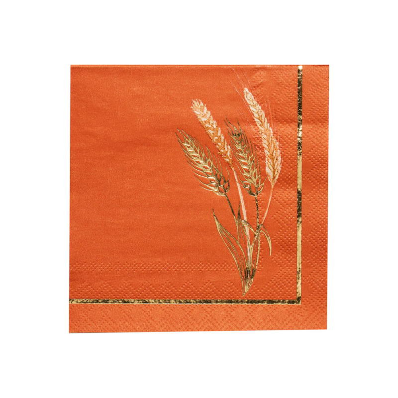 "Harvest Wheat" Cocktail Napkins