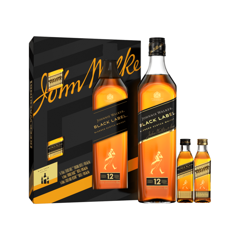 Johnnie Walker Black Label Blended Scotch Gift Pack