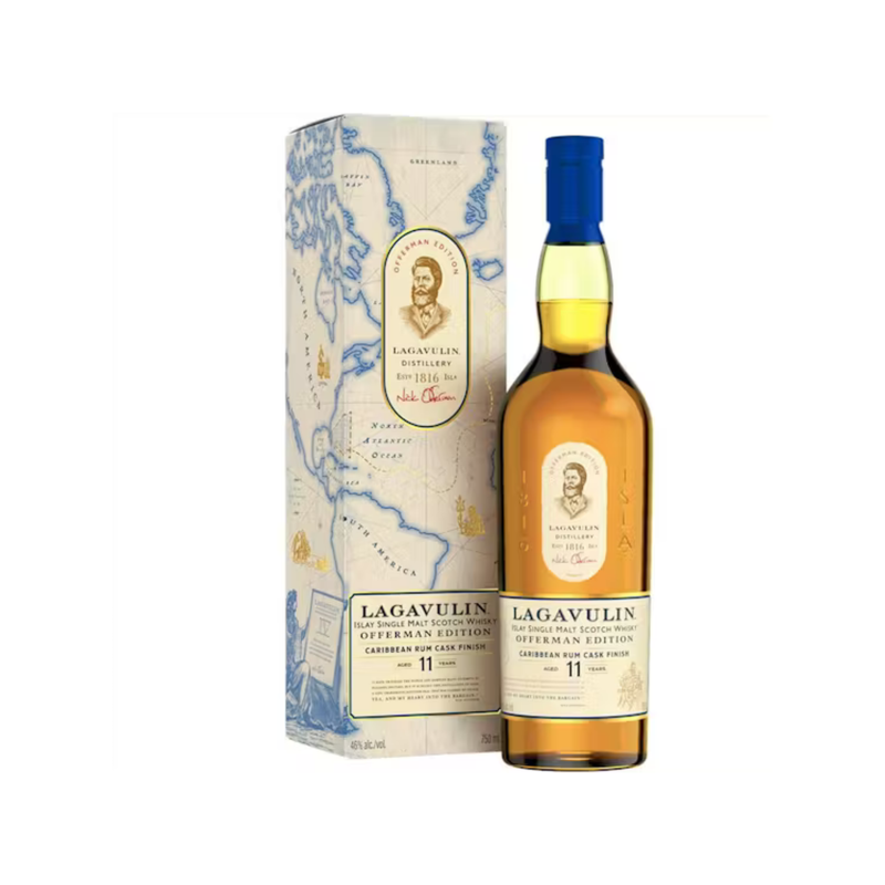 Lagavulin 11 Year "Offerman Edition" Caribbean Cask Single Malt Scotch