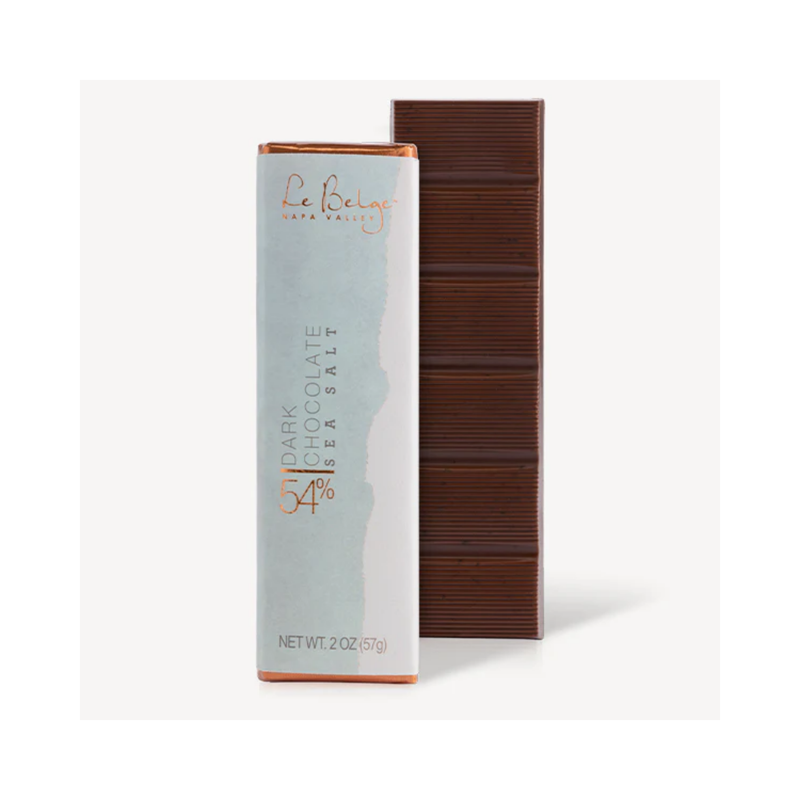 Le Belge Chocolatier 54% Dark Chocolate & Sea Salt Bar