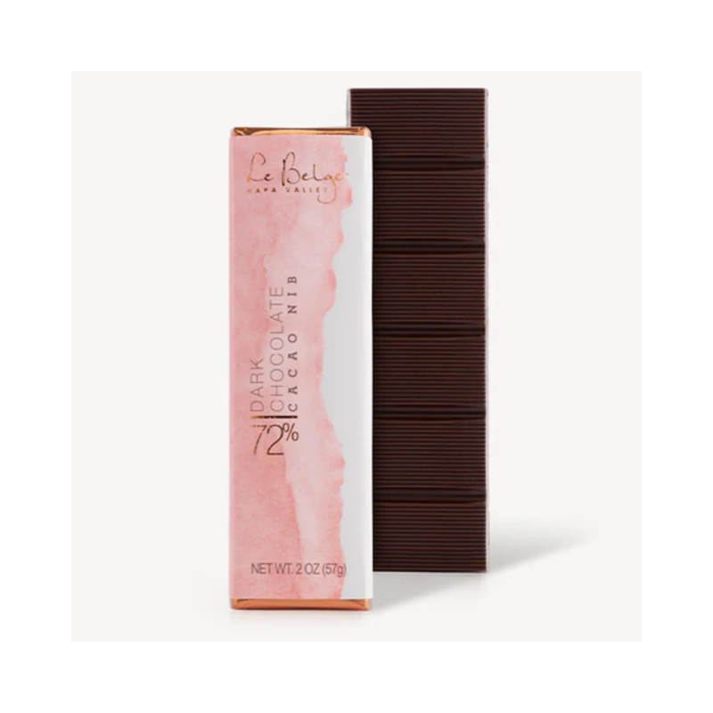 Le Belge Chocolatier 72% Dark Chocolate Bar