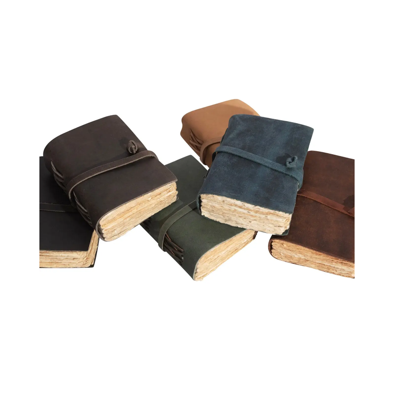 Assorted Mini Leather Wrap Journal