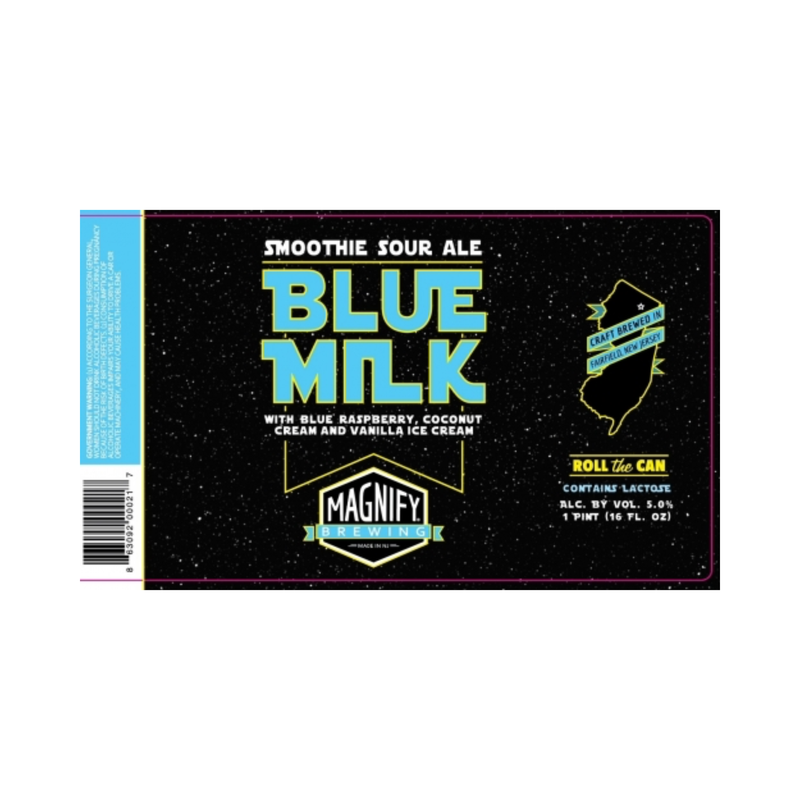 Magnify Brewing Blue Milk Smoothie Sour