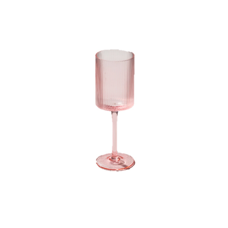 Malibu Ribbed Wine Glass