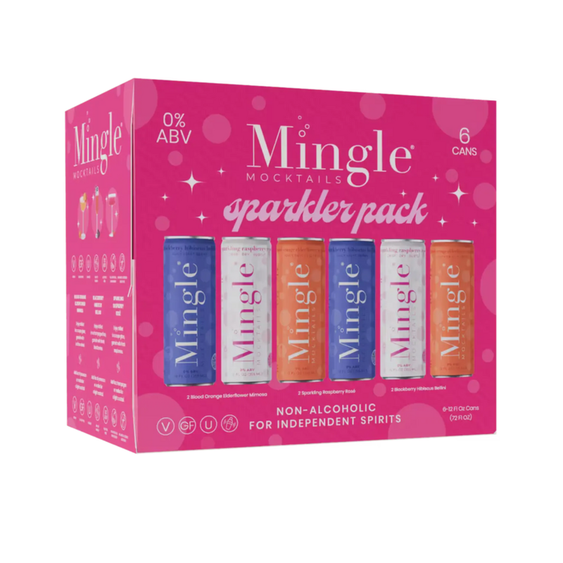 Mingle Mocktails Sparkler Variety Pack (Non-Alcoholic)