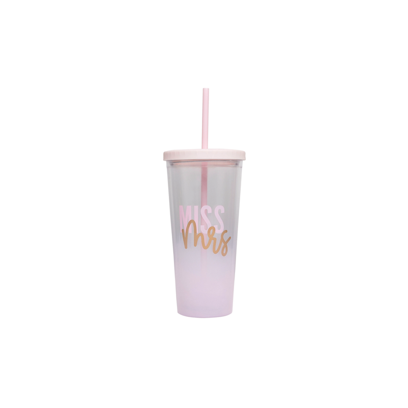 "Miss to Mrs." Tumbler