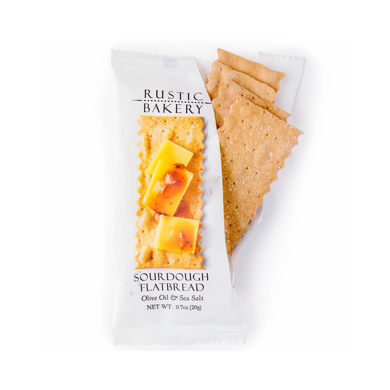 Olive Oil & Sea Salt Organic Sourdough Flatbread Crackers