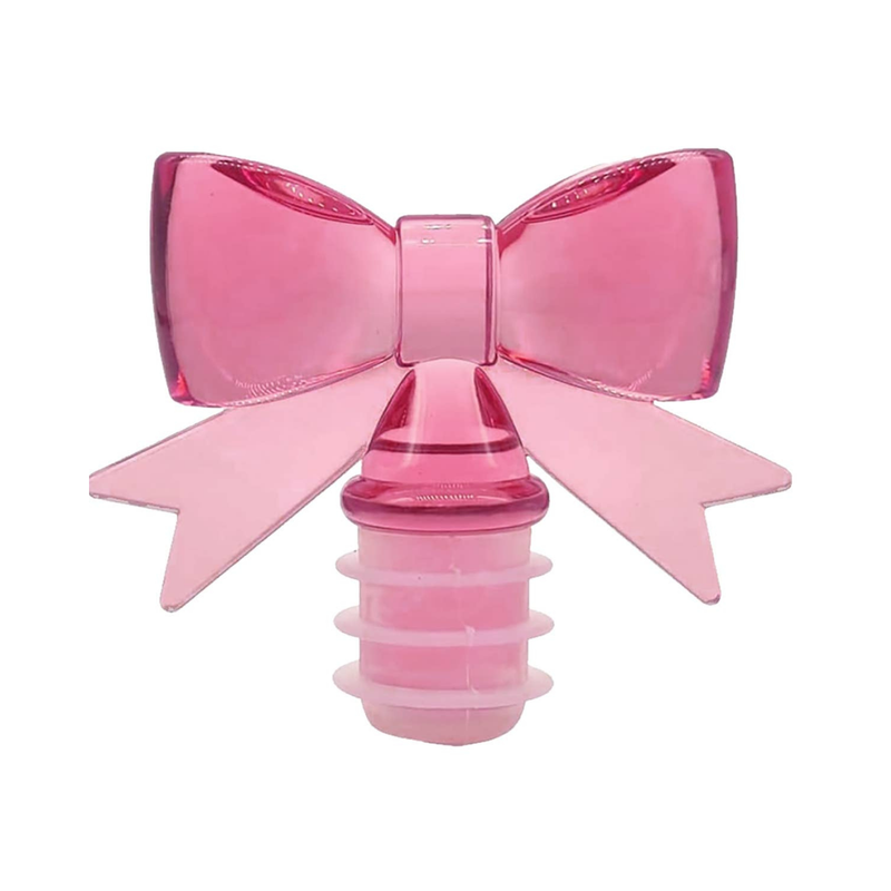 Pink Bow Wine Bottle Stopper