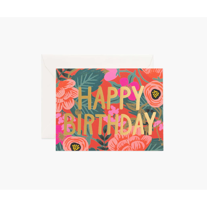 Poppy Birthday Card