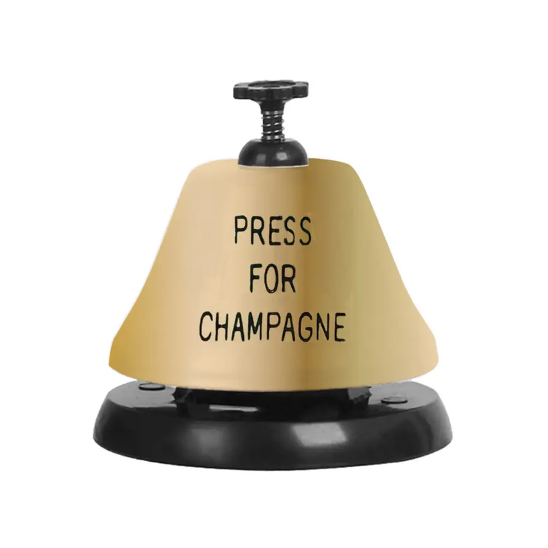 "Press for Champagne" Drink Bell