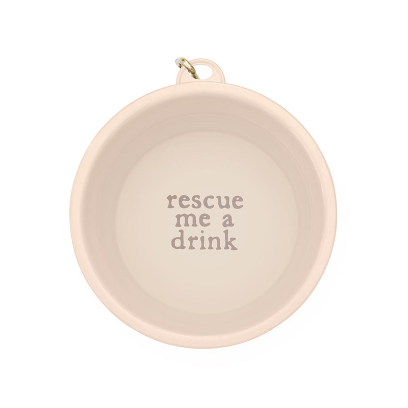 "Rescue Me A Drink" Large Collapsible Bowl