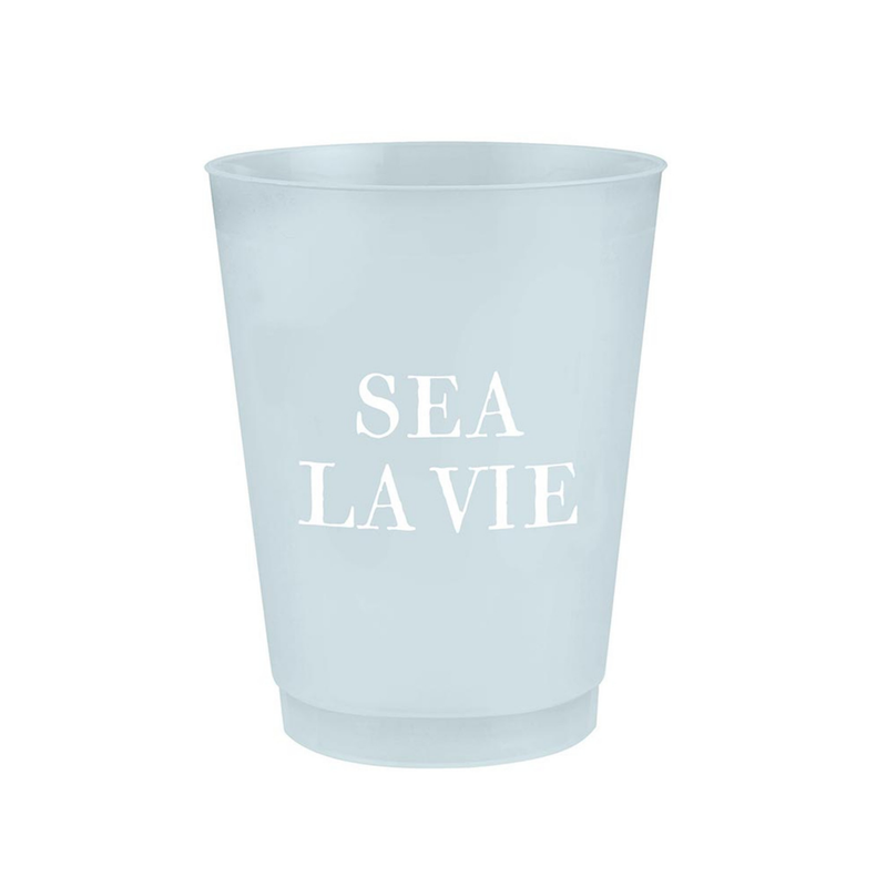 "Sea La Vie" Frosted Cups