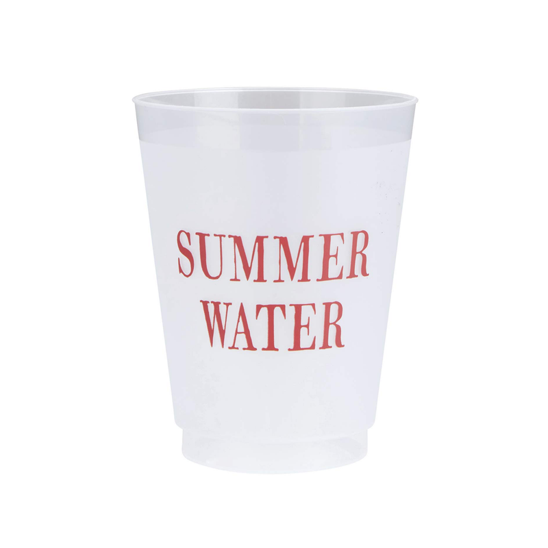 "Summer Water" Frosted Cups