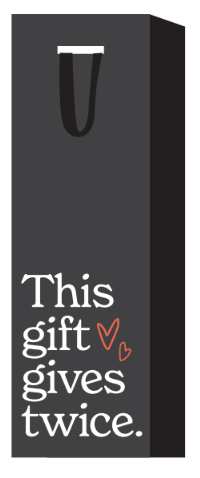 This Gift Gives Twice Gift Bag - Black