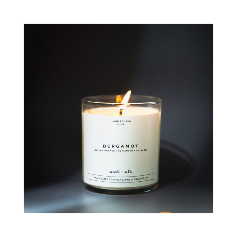 Wash & Wik Bergamot Candle