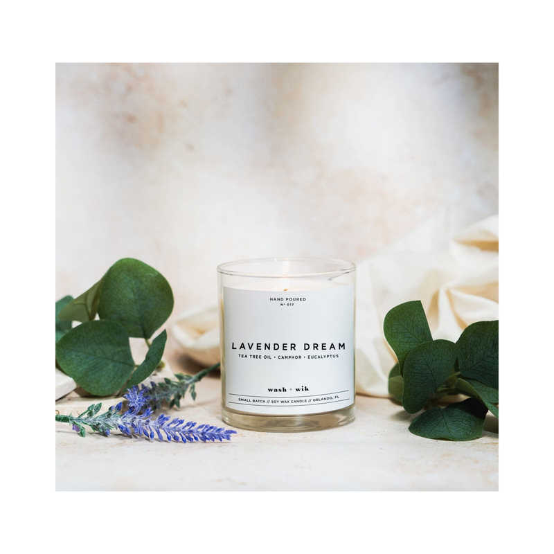 Wash & Wik Lavender Dream Candle