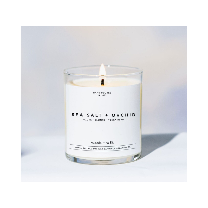 Wash & Wik Sea Salt & Orchid Candle