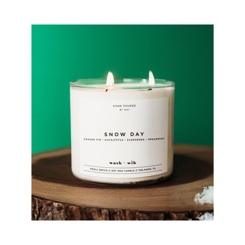 Wash & Wik Snow Day Candle