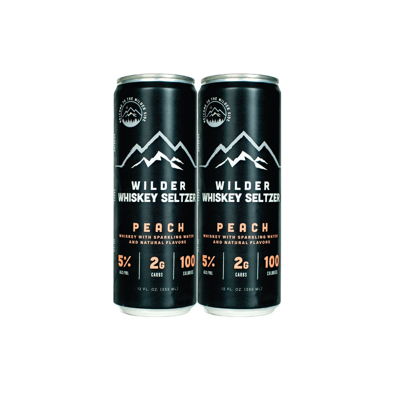 Wilder Peach Whiskey Seltzer