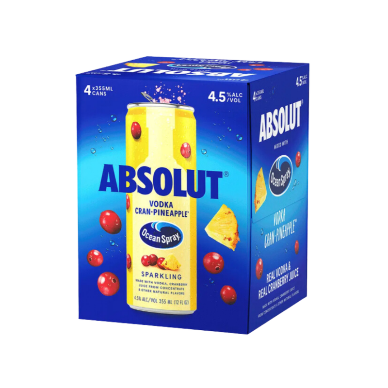 Absolut Sparkling Cran-Pineapple Cocktail