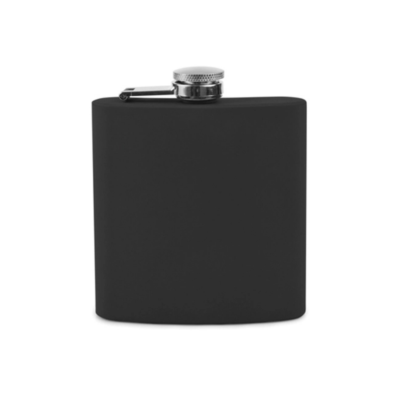 Black Soft Touch Flask