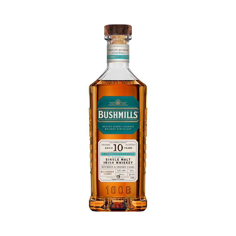 Bushmills 10 Year Burgundy Cask Irish Single Malt Whiskey