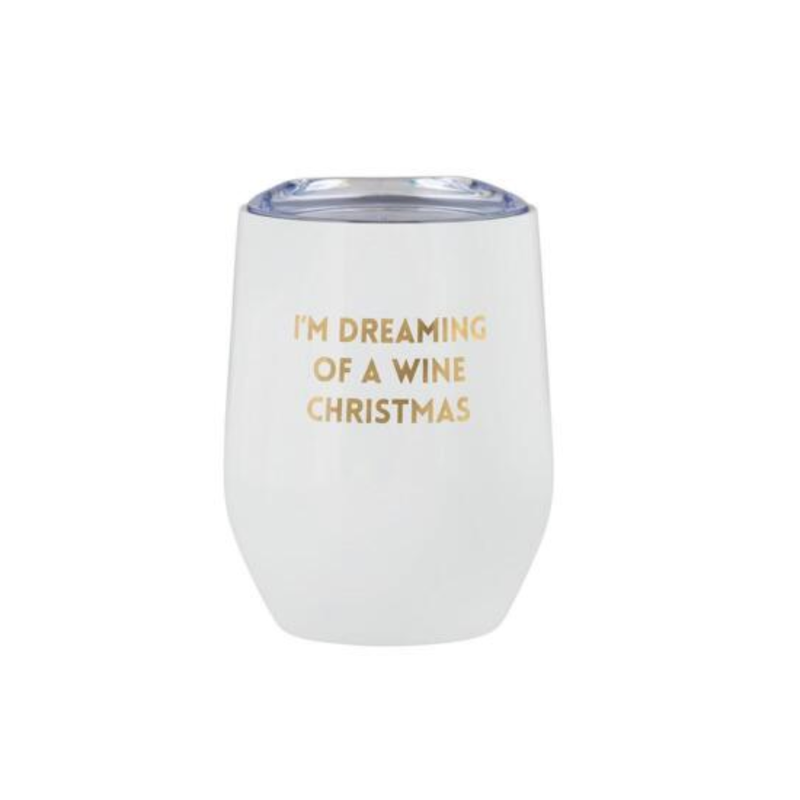 "Dreaming of a Wine Christmas" Tumbler