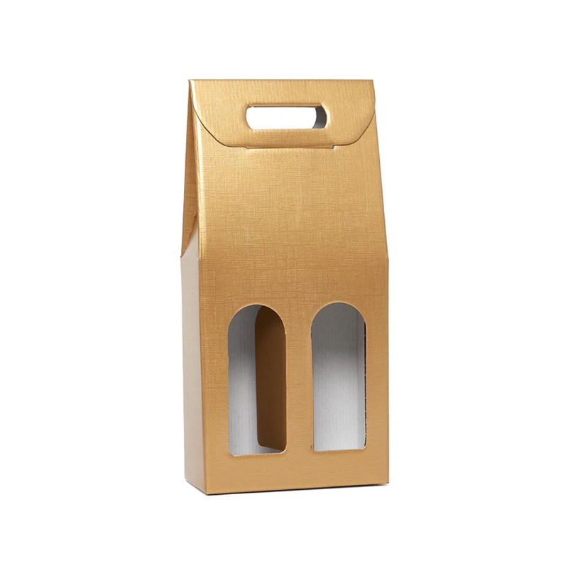 Gold Embossed 2 Bottle Box