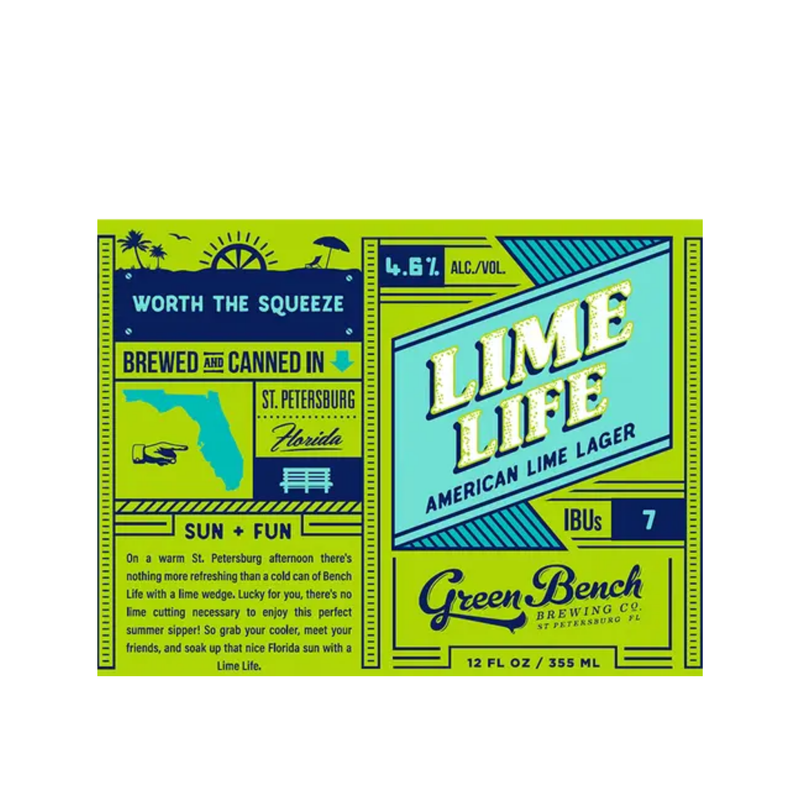 Green Bench Lime Life Lager