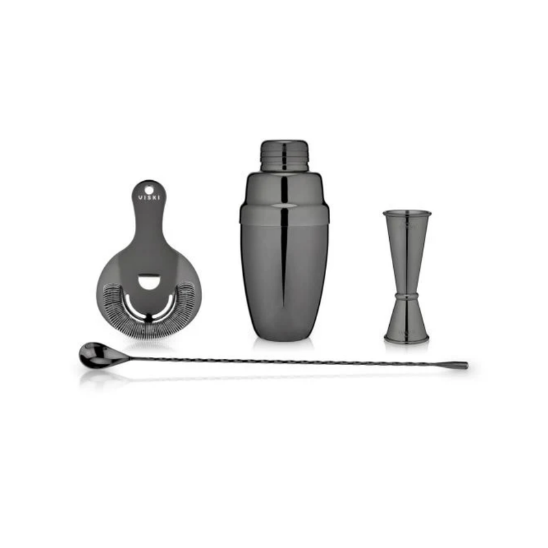 Gunmetal Mixologist Barware Set