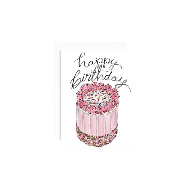 Happy Birthday Cake Greeting Card