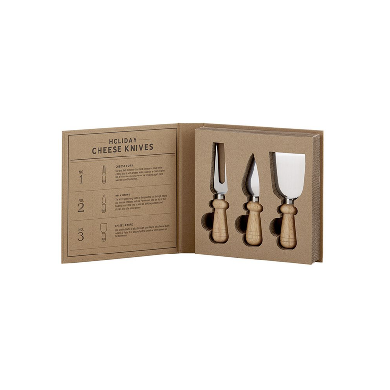 Holiday Cheese Knives Book Box